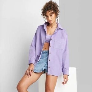Wild Fable Purple Button Down Shirt